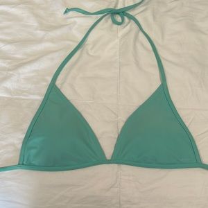 Turquoise Triangle Bikini Top